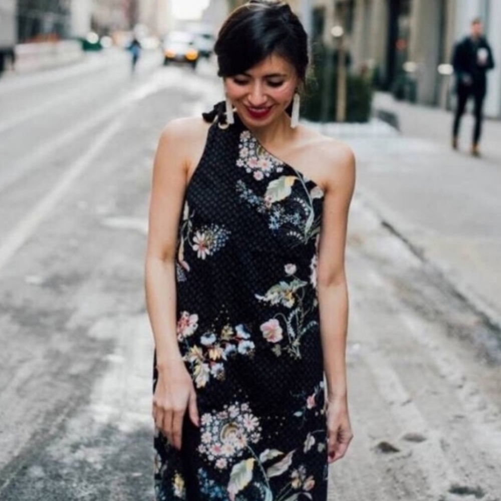 Anthropologie Maeve Ashbury One-Shoulder Dress - NWT